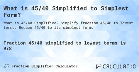 45/40 simplified